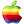 Apple Rainbow Icon 24x24 png